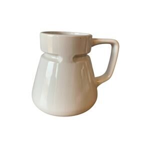 Travel No Spill Coffee Mug Wide Bottom White Unbranded Ceramic Lid Commuter